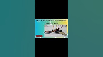 TM1637 4-digit seven-segment display module enabling the colon with Arduino.#shortsfeed