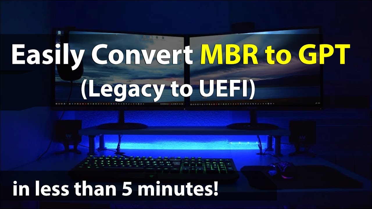 How to convert your storage from MBR to GPT - YouTube