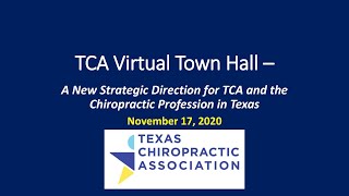 TCA Town Hall Strategic Plan Replay Nov 2020
