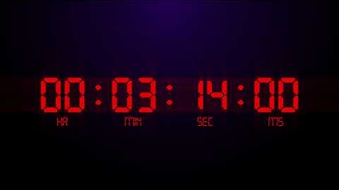 HD Stock Video: Digital negative countdown (timer)  five minutes to zero