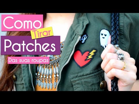 Como tirar patches/adesivos de Roupas - Dica fácil e rápida