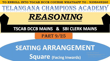 TGCAB DCCB Reasoning Crash Course_Part 9 #reasoning #trending  #dccb #sbimains #viral #crashcourse