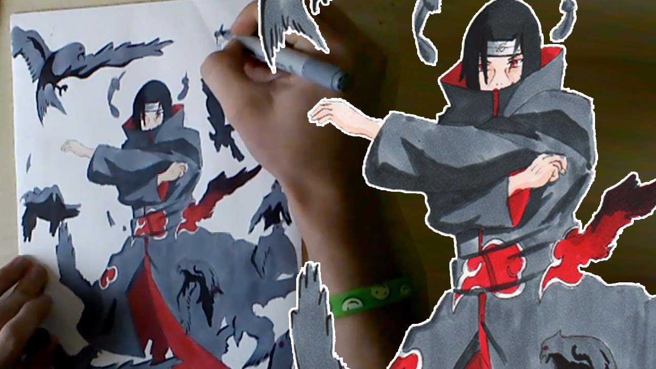 My entry , my drawing of itachi , sasuke meery_chan19