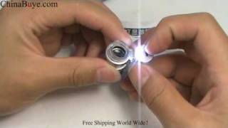 Mini Microscope With 45 Times Magnifier And Led Light