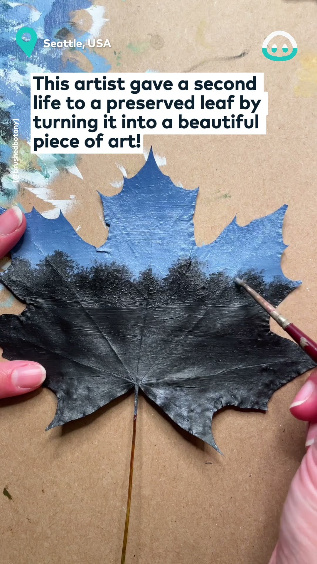 Amazing Ghost Painting on Leaf || ViralHog