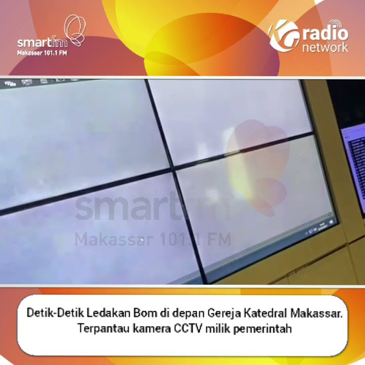 Terekam CCTV, Detik-Detik Ledakan Bom di Gereja Katedral Makassar