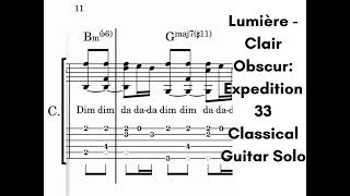 PDF Sample Lumière - Clair Obscur: Expedition 33 | Classical Guitar Solo guitar tab & chords by Rul's Acoustic Channel.
