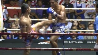 Muay Thai Fight - Nong O vs Chamuaktong, Rajadamnern Stadium Bangkok - 2nd April 2015