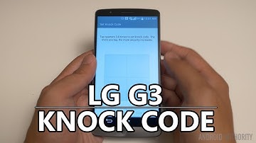 LG G3: Knock Code