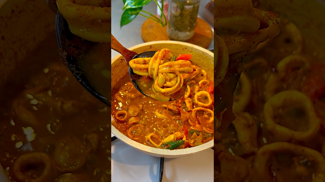මං ලේසියෙන්ම හදන දැල්ලෝ කරිය..❤️ #foryoupageシ #food #seafood