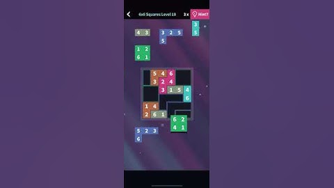 Flow Fit Sudoku • Basics Bundle • 6x6 Squares Level 18