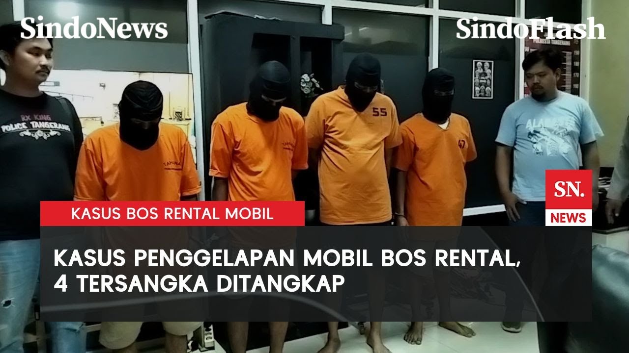 Detik-Detik Polisi Tangkap 4 Tersangka Kasus Penggelapan Mobil Bos Rental | Sindo Flash