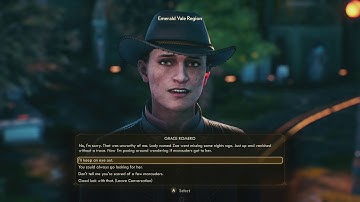 The Outer Worlds - A Few Kindred Spirits: Grace Romero Dialogue Tree Choices (Help Find Zoe) (2019)