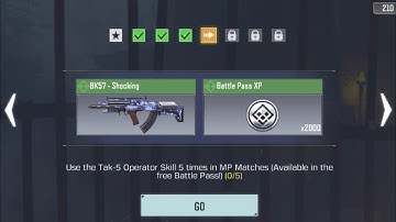 How to use the Tak-5 Operator Skill 5 times in MP Matches (Available in the free Battle Pass!) COD