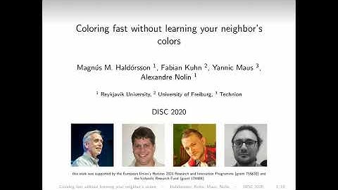Coloring Fast Without Learning Your Neighbors’ Colors