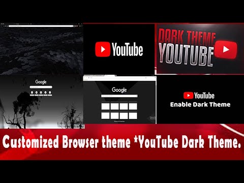 Change the default theme of your browser page to use a customized theme....