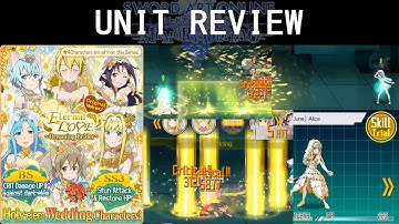 Wedding Characters - Holy unit review | SAO Memory Defrag