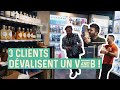 3 clients dvalisent un magasin v and b  