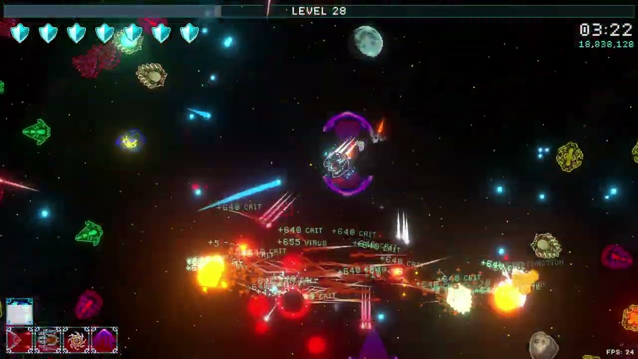 Cosmic Carnage v1.1 World Record (HARD) - Final Score: 62,416,429