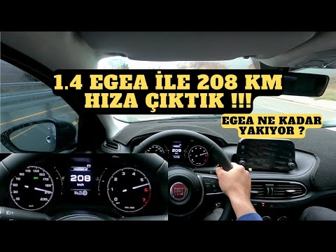 Fiat Egea 1.4 Easy Plus POV Sürüş | 208 Km Hıza Çıktık | Yol Tutuyor Mu ? #egea #fiat