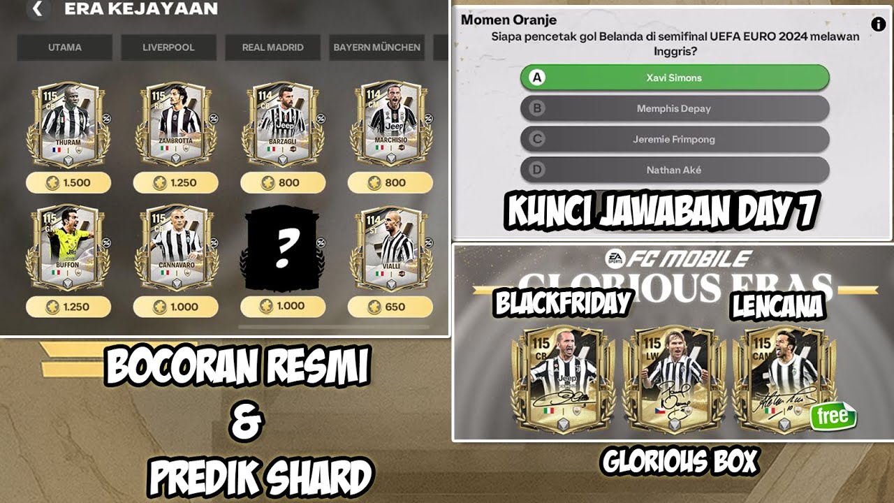 BOCORAN RESMI SERPIHAN PEMAIN MINGGU KE 4 & KUNCI JAWABAN TRIVIA HARI 7 CERITA BANGSA FC MOBILE 26