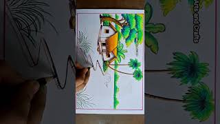 Riverside village scenery drawing #landscapedrawing #art #shortvideo #shorts #short #riversideiver Riverside village scenery drawing #landscapedrawing #art #shortvideo #shorts #short #riversideiver