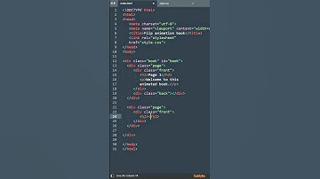 Flip animation book | HTML, CSS & JS