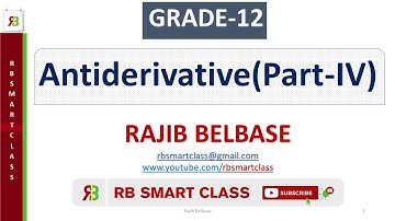 Antiderivative Part-4 (Integration of Rational Fraction ) || Grade12 || RB Smart Class