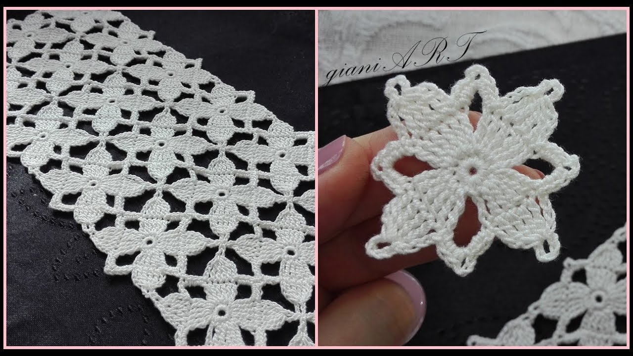 Crochet Lace Motifs for your project | How to join motifs together