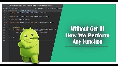 Without Using FindViewById how to Perform Function on Button in Android Studio (No Id, No Object)