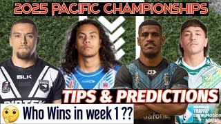 Pacific Championships 2025 | Fiji vs Cook Islands & NZ vs Samoa | Tips & Predictions (Week 1)
