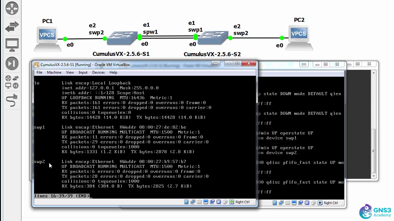 Cumulus VX: 09: Bridge configuration - Cumulus VX Part 9 with GNS3