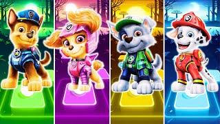 Paw Patrol Mighty Pups CHASE 🆚 ROCKY 🆚 SKYE 🆚 MARSHALL at Tiles Hop EDM Rush Episode. Who will Win?🎶