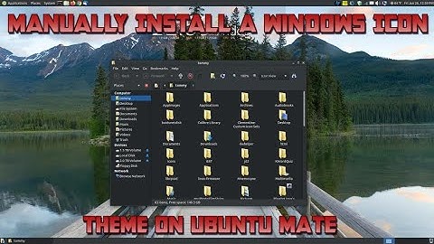 Manually Install a Windows Icon Theme on Ubuntu MATE