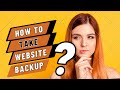 How to take backup for your entire website without cpanel  wordpressdev