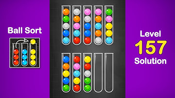 Ball Sort Puzzle Solution Level 157