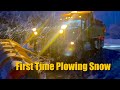 First day plowing snow