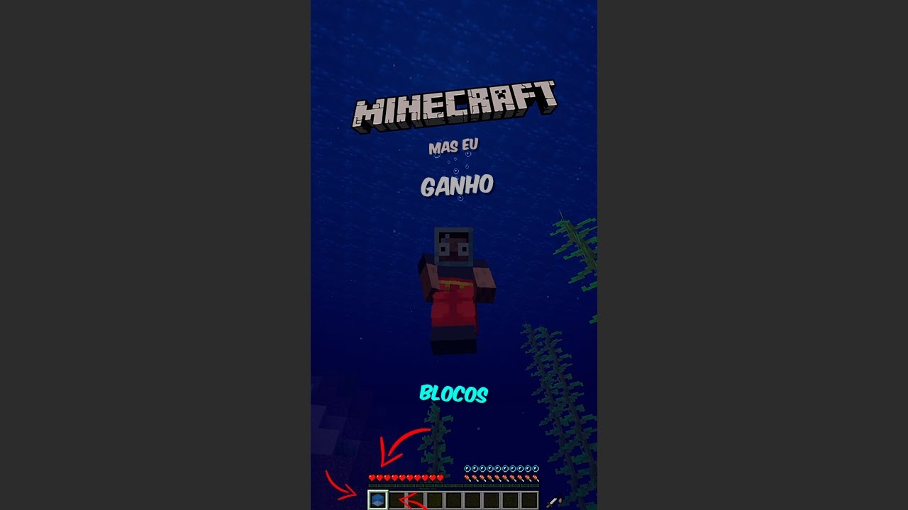 MINECRAFT, mas eu GANHO todo BLOCO que eu PISAR...