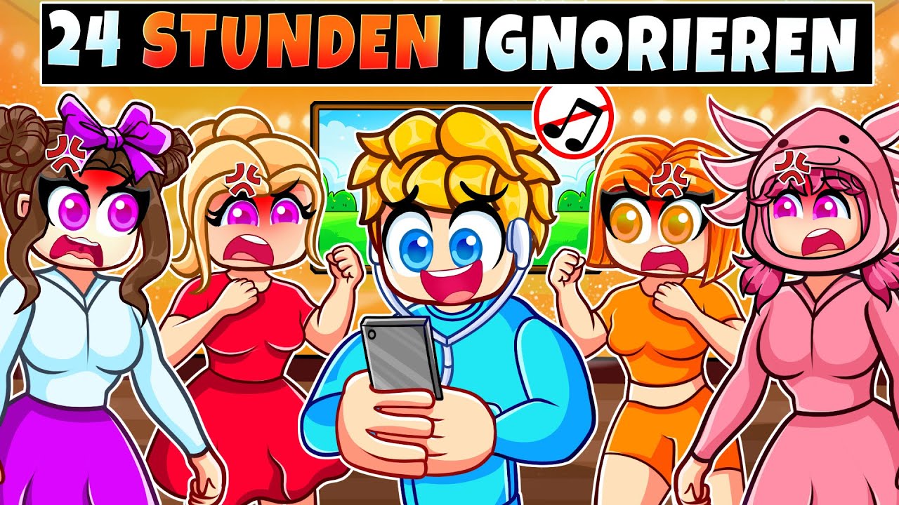 Ich IGNORIERE meine Verrückten Freunde für 24 STUNDEN in GTA 5!