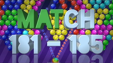Match 181 - 185 🤩🤩 || Bubble Shooter 🔥| #viral