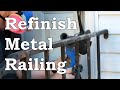 How to re-paint a rusty iron railing (Step by step)