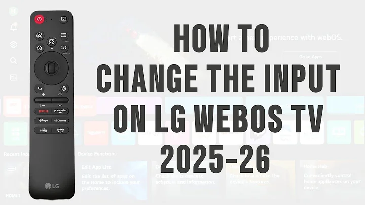 How to change the input on an LG 2025 webOS TV?