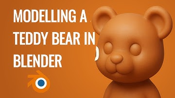🐻 Blender Modeling Tutorial – Teddy Bear (Head) 🎨