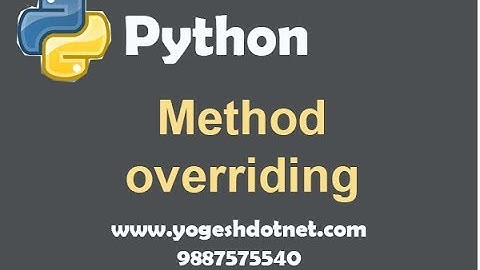 method overriding in python | polymorphism | Lecture 12 | hindi
