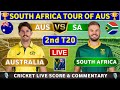 South Africa vs Australia, 2nd T20 Live Cricket Score & Commentary South Africa tour of Australia