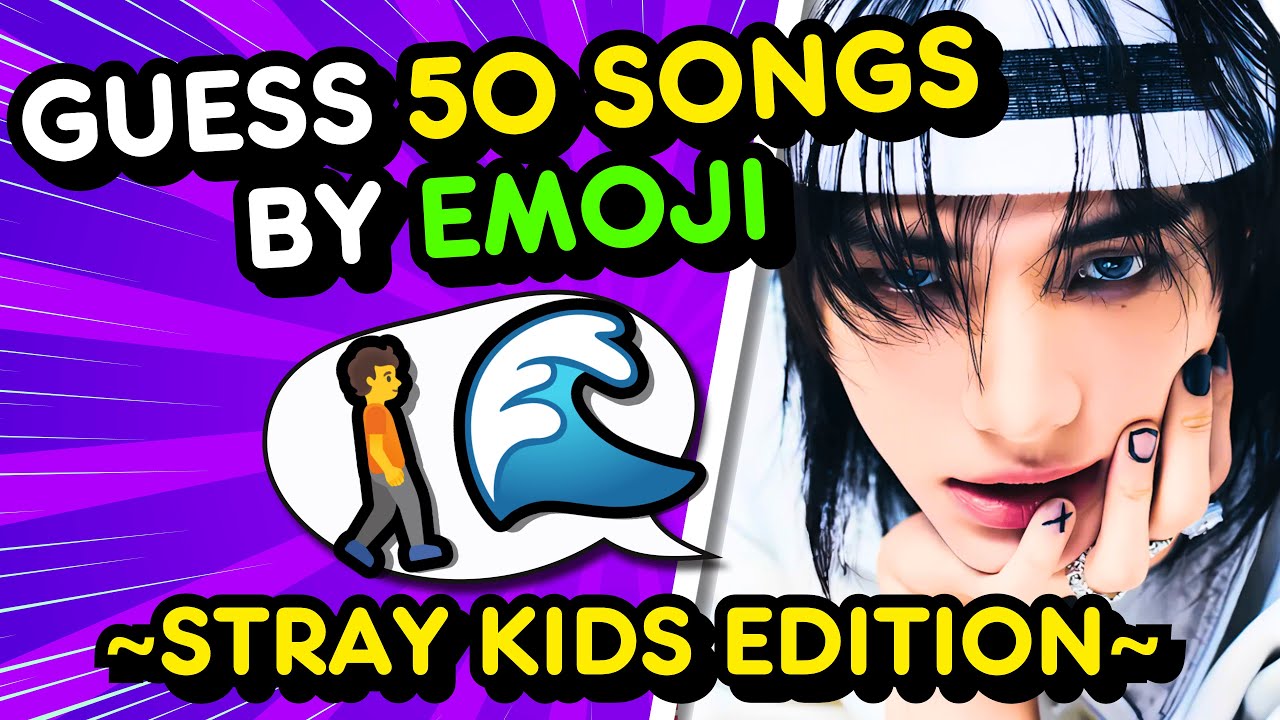 ❓ Guess 50 STRAY KIDS Songs By EMOJI 🚶🌊 | KPOP QUIZ 🔥