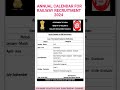 RAILWAY ANNUAL CALENDAR 2024/ RAILWAY REQUIREMENT CALENDAR 2024#railway#railwayjob#viral#NEW #shorts