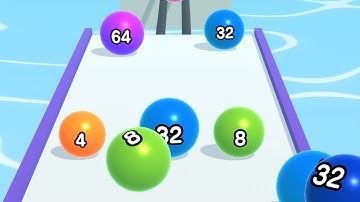 Ball Run 2048 - All Levels Gameplay Android, iOS ( Levels 3025 )