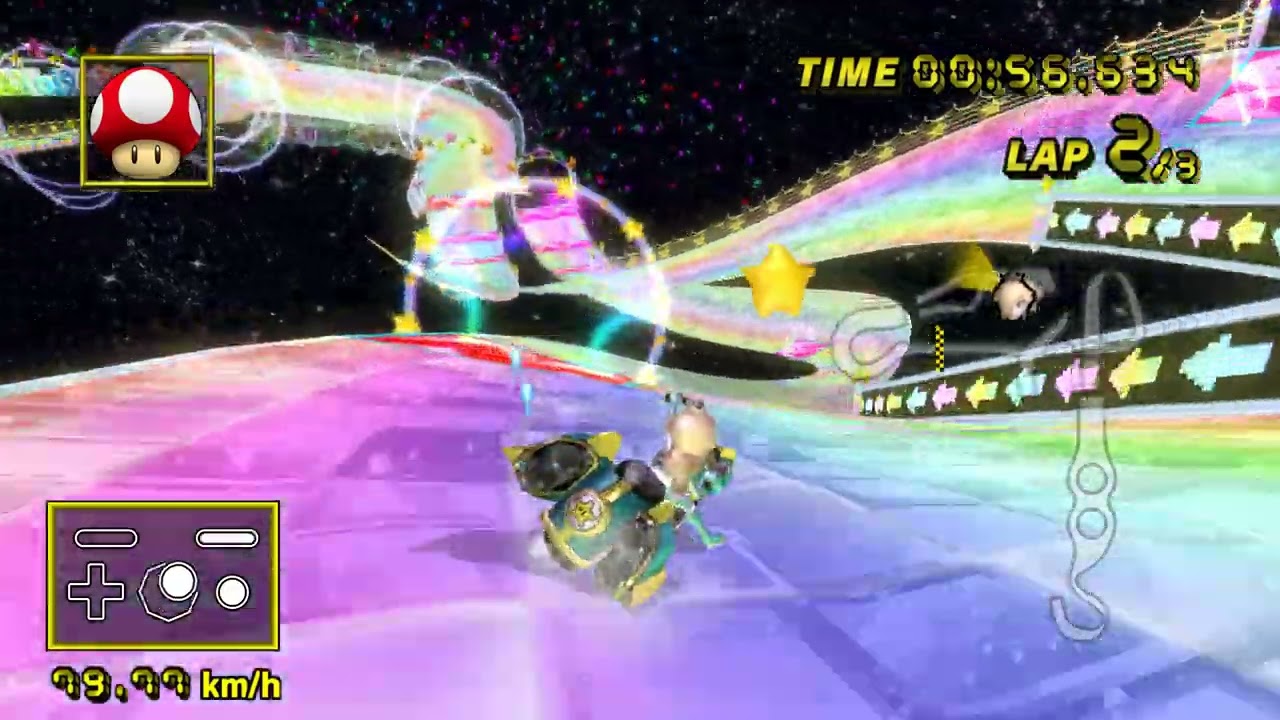 【MKW Rosalina BKT】Rainbow Road (Glitch) - 