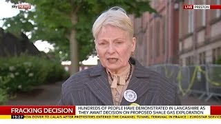Vivienne Westwood On Anti-Fracking Protest